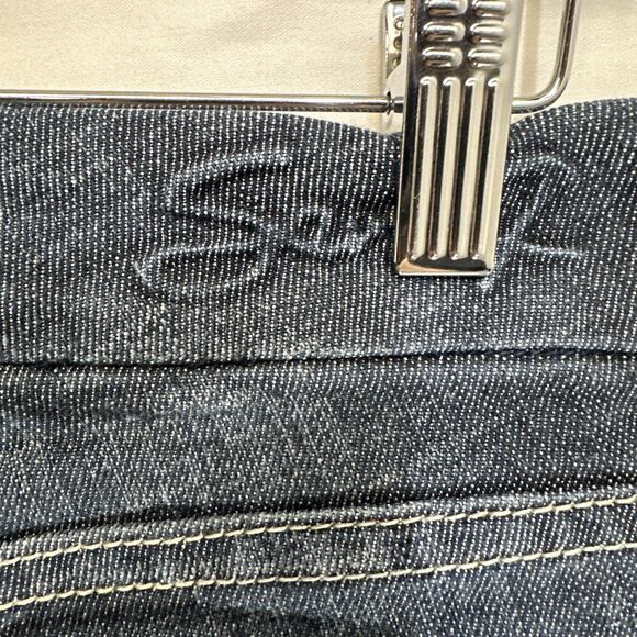 Seven7 Jeans Womens Size 4 Bootcut Blue Dark‎ Wash Flare Stretch Denim - Picture 9 of 13